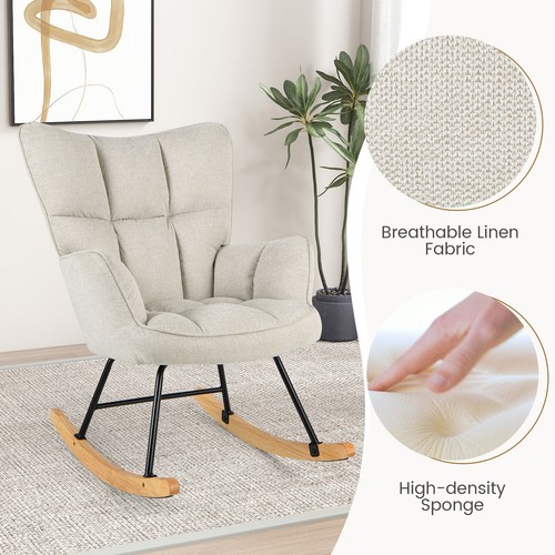 Linen rocking accent - rocking,