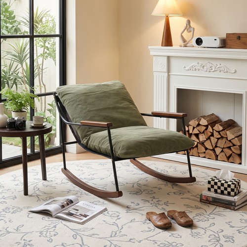 Upholstery rocking chair metal - rocking,