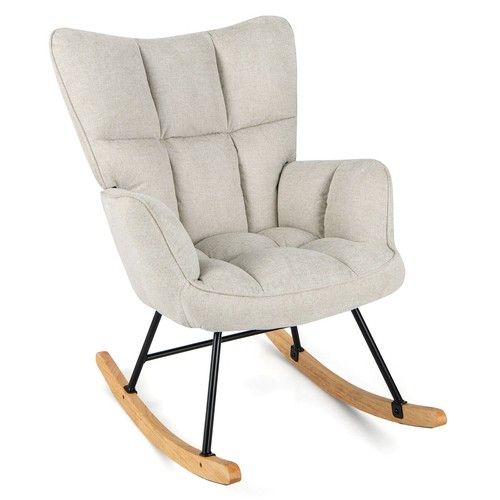 Upholstered glider rocker - upholstered,