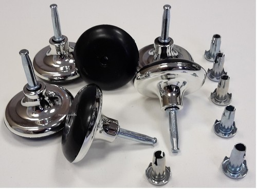 Furniture silver chrome foot - chrome,