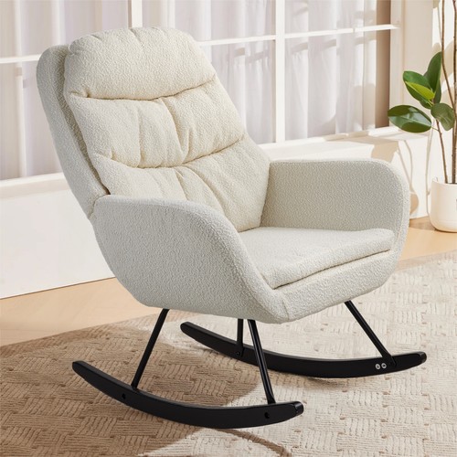 White nursery rocking - white, chair